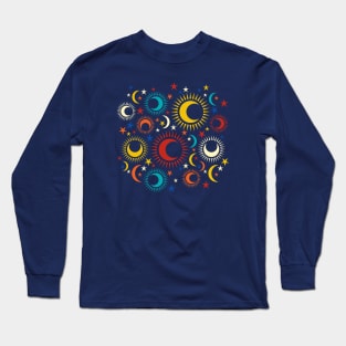 Silent Night Moon Long Sleeve T-Shirt